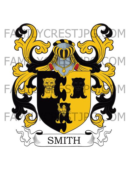 Smith Family Crest - Helmingham, co. Suffolk, England