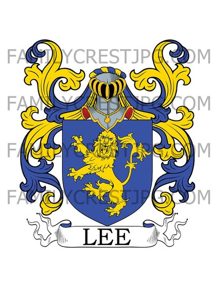 Lee Family Crest - Sussex, England