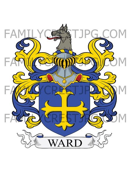 Ward Family Crest - Calverley, co. Kent, England