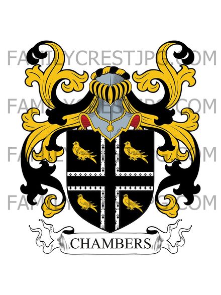 Chambers Family Crest - Wiltshire, England