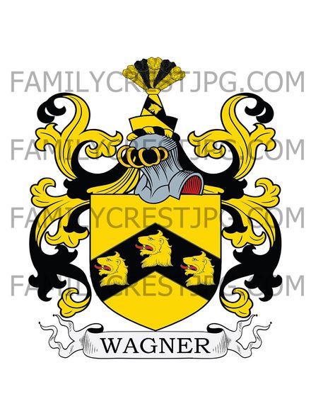 Wagner Family Crest - Bavaria 1623