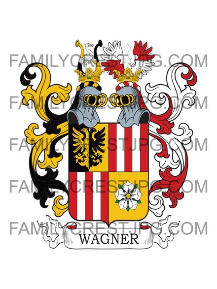 Wagner Family Crest - von Kremsthal 1867