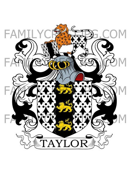 Taylor Family Crest - Kirkham Abbey, co. York, England 