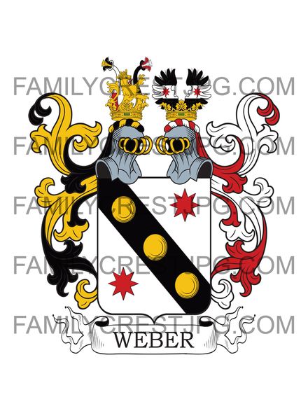 Weber Family Crest - Edle von Werdenau 1719