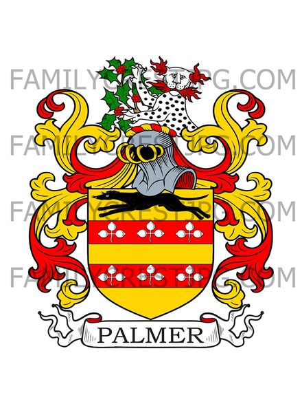 Palmer Family Crest - Sussex, England