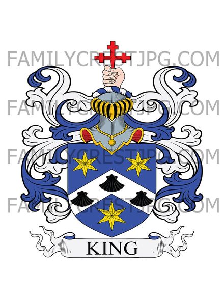 King Family Crest - Derry, Ireland