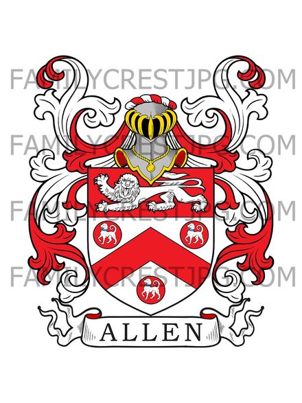 Allen Family Crest - Dublin, Ireland