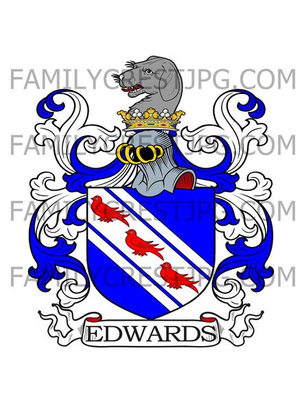 Edwards Family Crest -  London, England