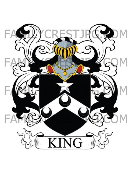 King Family Crest - Ireland