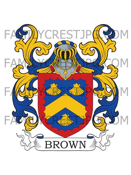 Brown Family Crest -  London, England