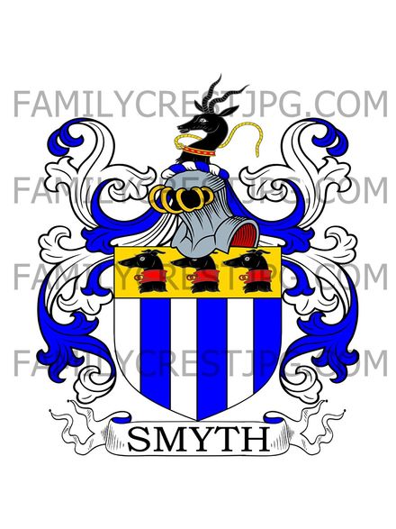Smyth Family Crest - Wighton, co. Norfolk, England