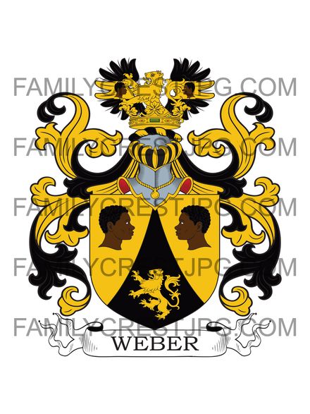 Weber Family Crest - Nuremberg 1595