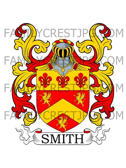 Smith Family Crest - Bedfordshire, England