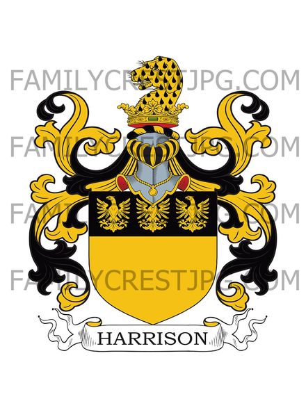 Harrison Family Crest - Hurst, co. Berkshire, England