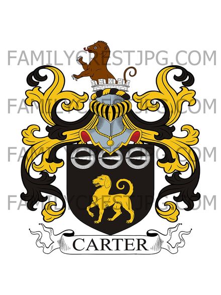 Carter Family Crest - York, England