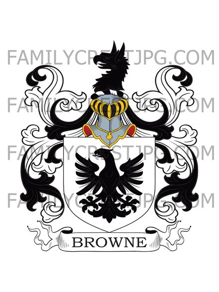 Browne Family Crest - Kilskeagh, co. Galway, Ireland