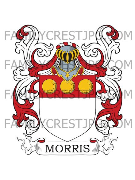 Morris Family Crest - Gloucester, England
