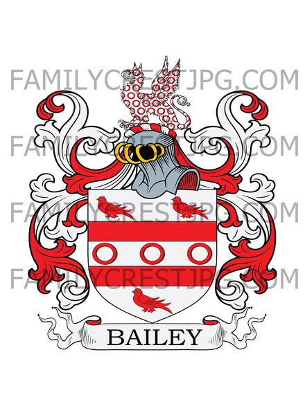 Bailey Family Crest - Glanusk Park, co. Breconshire, Wales