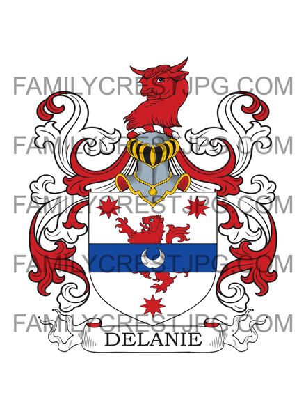 Delanie Family Crest - Ireland