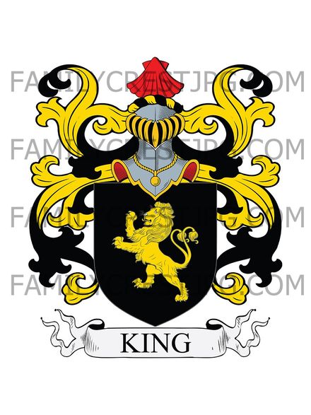 King Family Crest - Ballylin, King’s County, Ireland