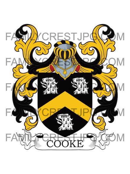 Cooke Family Crest - Essex, England