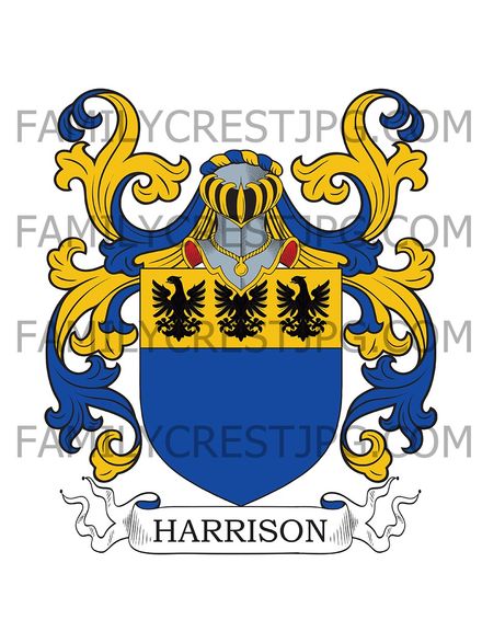 Harrison Family Crest - Norton Place, co. Lincoln, England