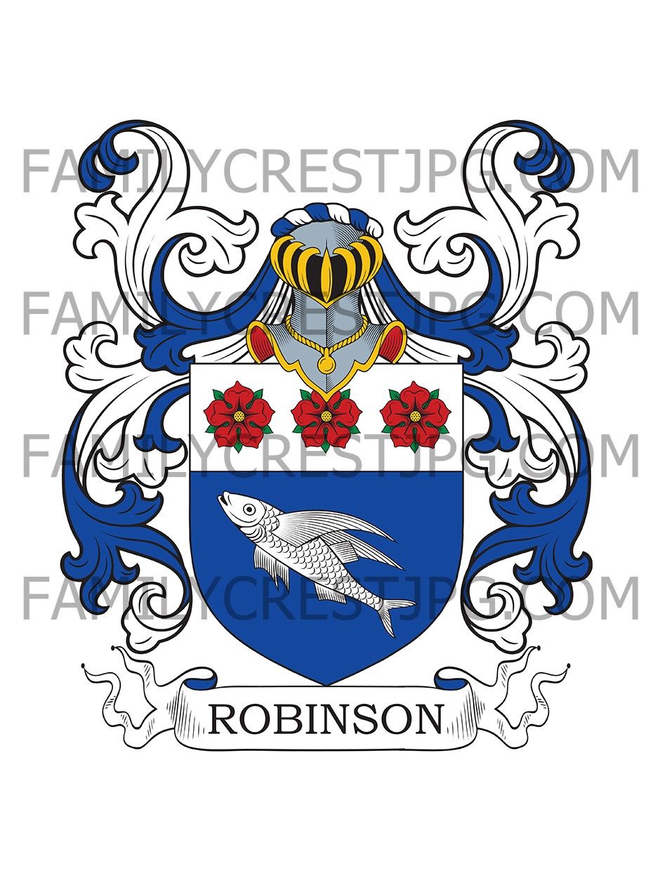 Robinson Family Crest - Oxford, England