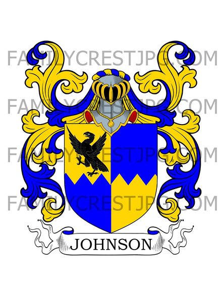 Johnson Family Crest - Cheshire, England