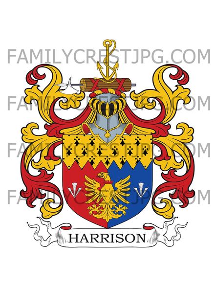 Harrison Family Crest - Linthwaite, co. Cumberland, England