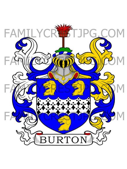 Burton Family Crest