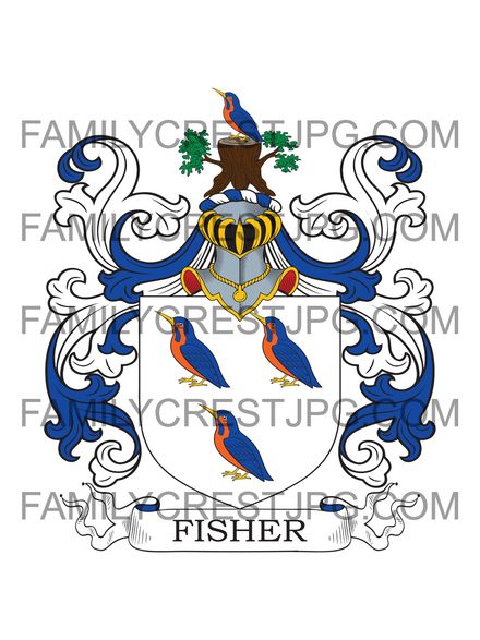 Fisher Family Crest - London, England 