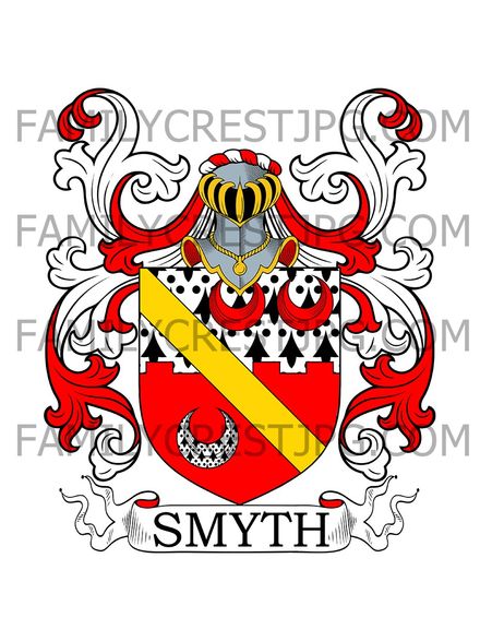 Smyth Family Crest - Somerset, England