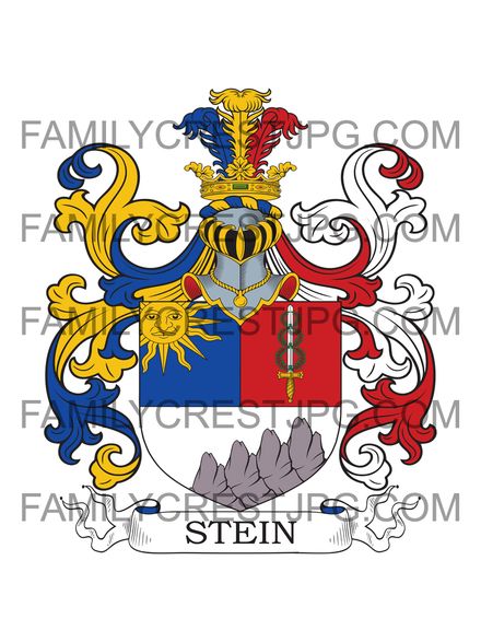 Stein Family Crest - von Nordenstein 1833