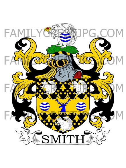 Smith Family Crest - Cockermouth, co. Cumberland, England