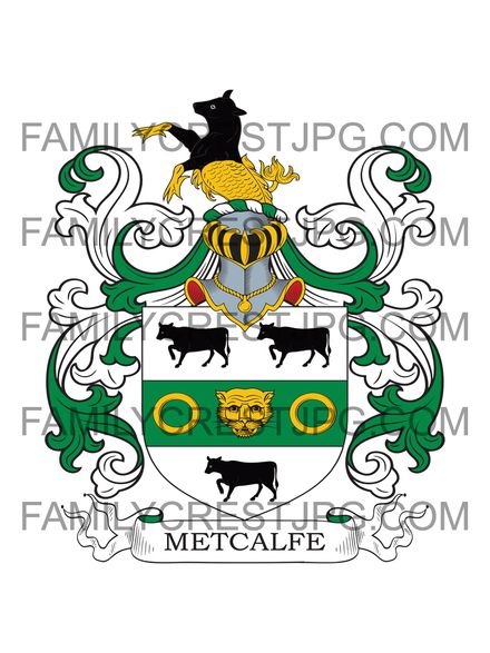 Metcalfe Family Crest - London, England