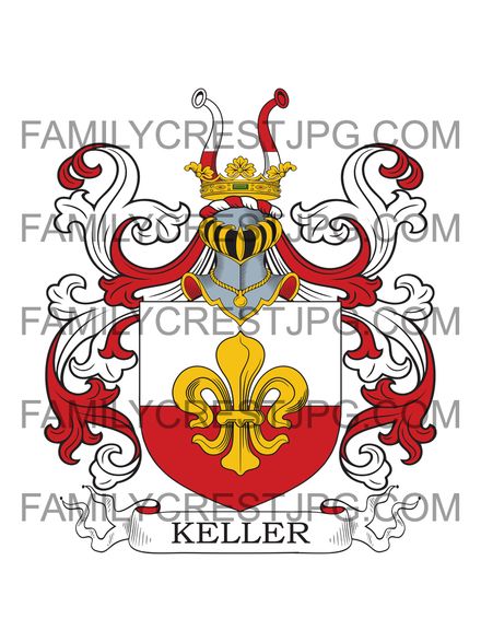 Keller Family Crest - Brandenburg 1604