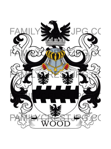 Wood Family Crest - Cambridge, England