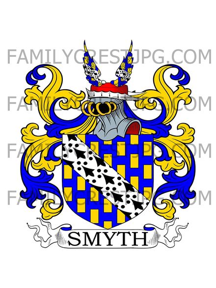 Smyth Family Crest - Gunton, co. Norfolk, England