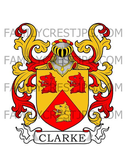 Clark Family Crest - Somerset, England