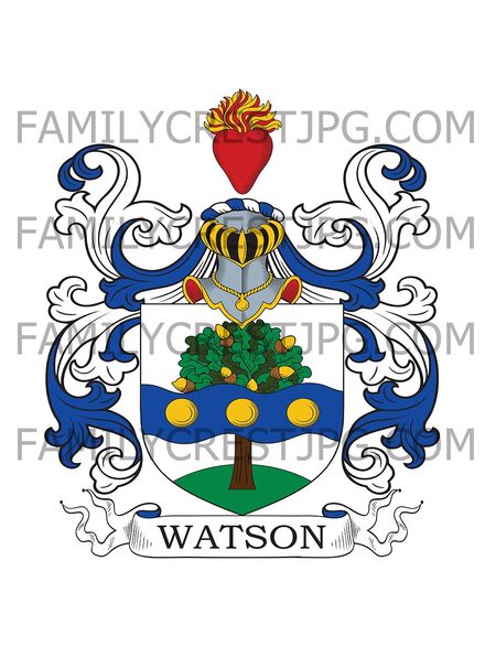Watson Family Crest - Edinburgh, Scotland