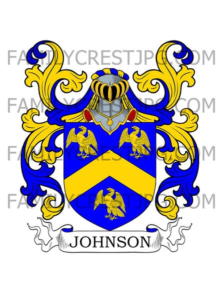 Johnson Family Crest - Bedford &amp; London, England