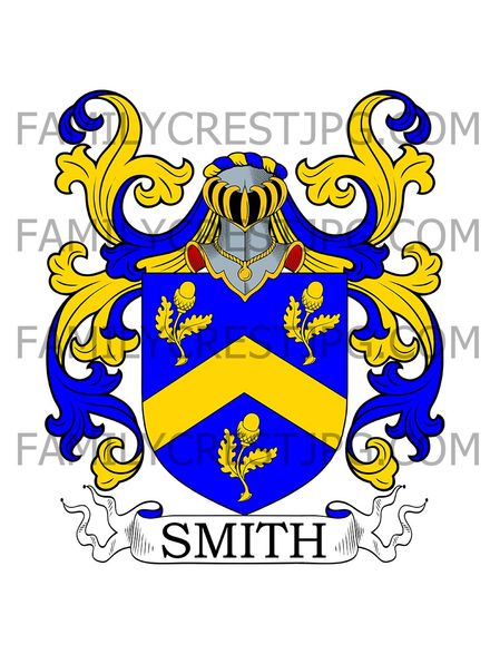 Smith Family Crest - Totnes, co. Devon, England