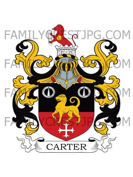 Carter Family Crest - Barnsley, England