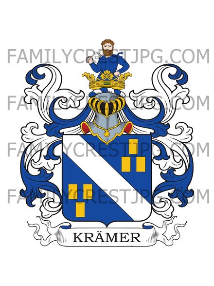 Kramer Family Crest - von Basel, Switzerland