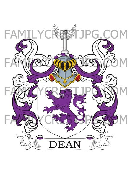 Dean Family Crest - England