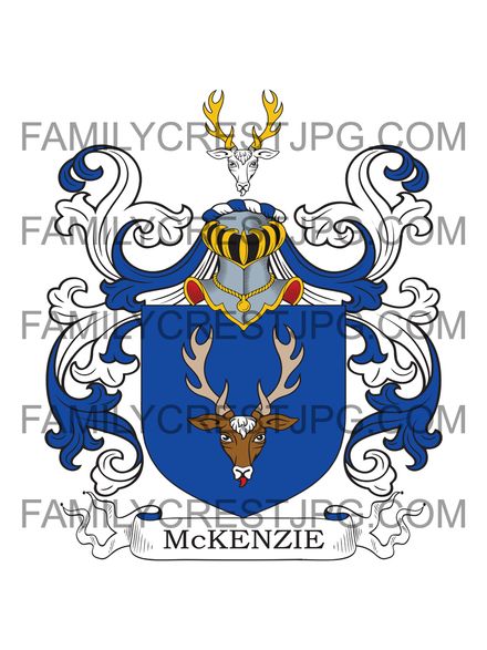 McKenzie Family Crest - Scotland, 1825