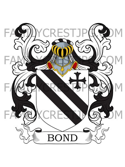 Bond Family Crest - London, England