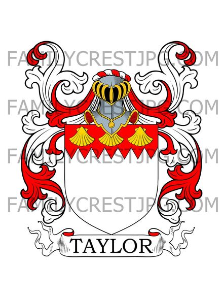 Taylor Family Crest - Down, Ireland