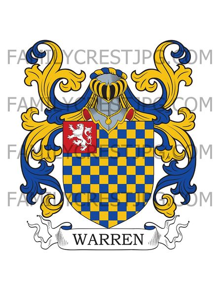Warren Family Crest - Balleen Lodge, co. Kilkenny, Ireland