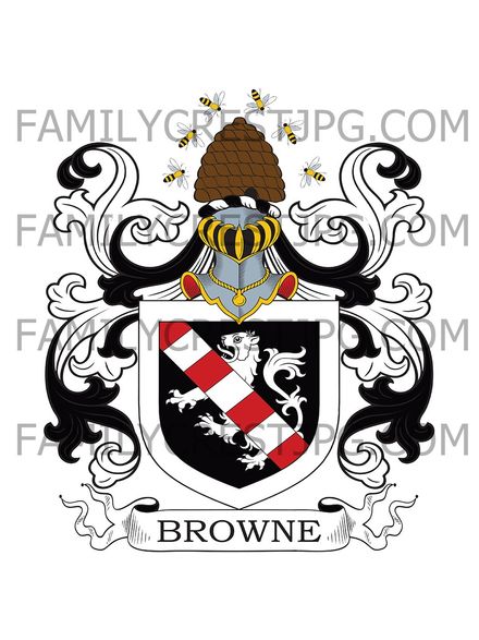 Browne Family Crest - London, England